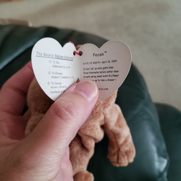 Ty Beanie Baby Pecan the Bear - Picture 5 of 8